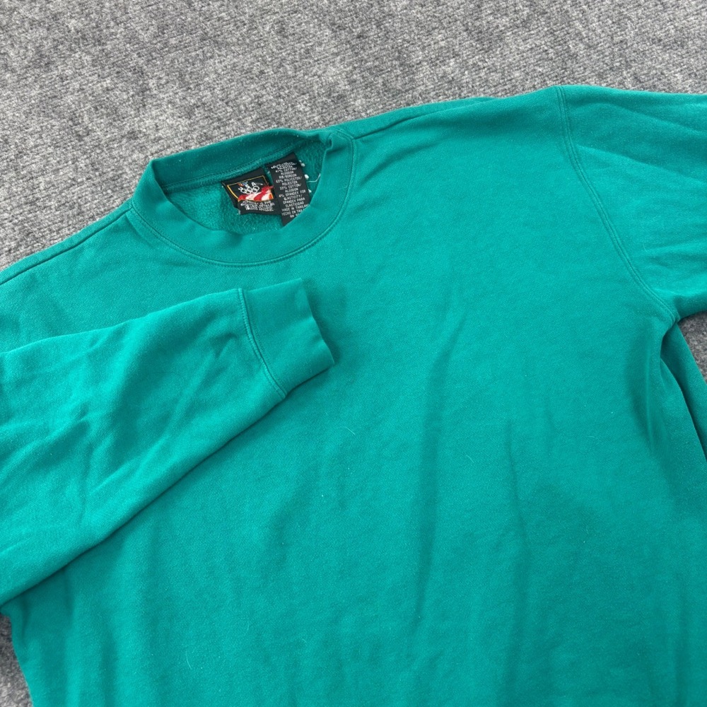 VTG 90s USA Olympics Sweatshirt Medium Teal Vintage JCPenney Crewneck Mens